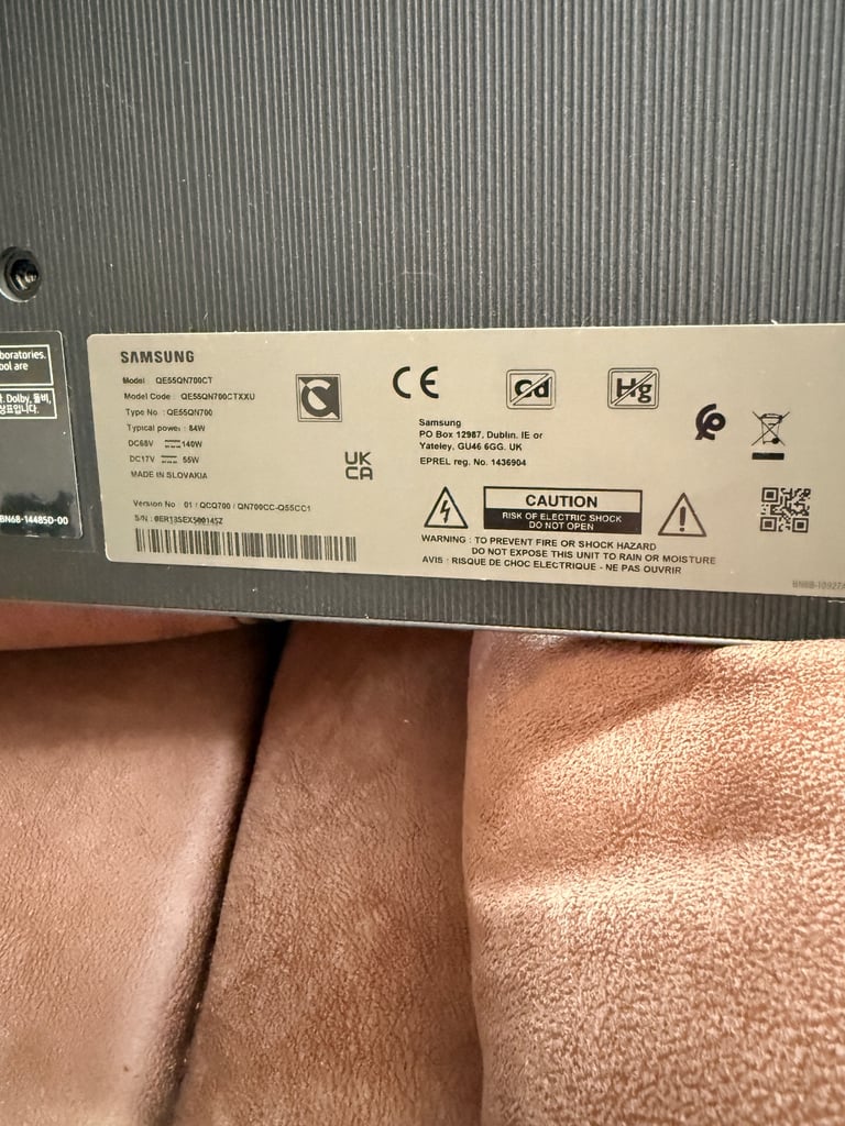 Samsung 8K tv 55inch smart television UHD separate power box 
