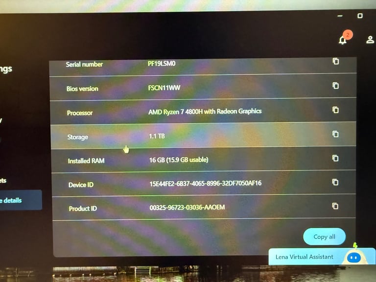 Lenovo Legion 5p 15ARH05H Laptop 15.6" AMD Ryzen 7, NVIDIA 2060, 16GB RAM + box