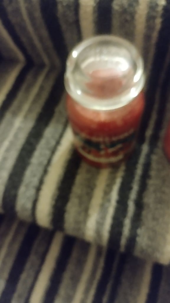 Yankee Christmas candle window