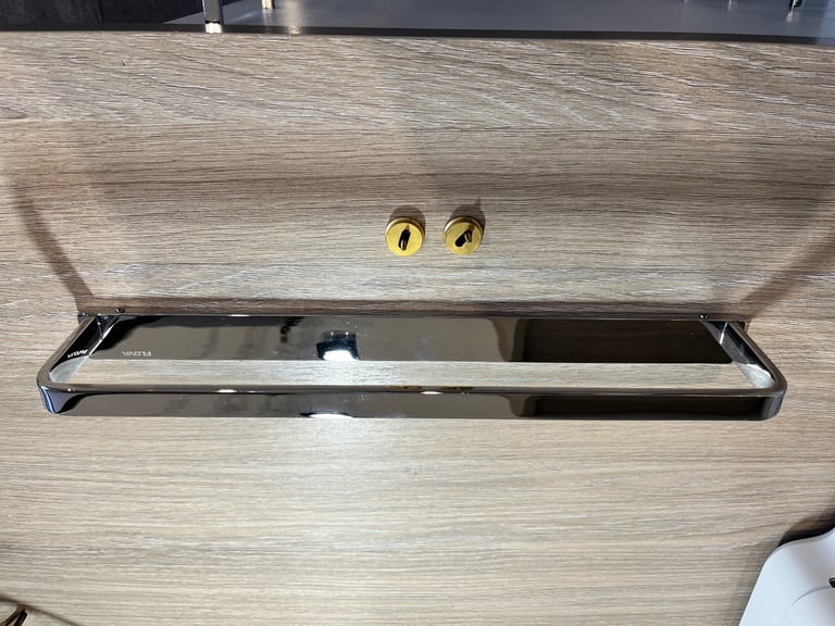 Flova Sofija 360mm Solid Brass Single Towel Rail Holder Diamond Chrome - SO8912A