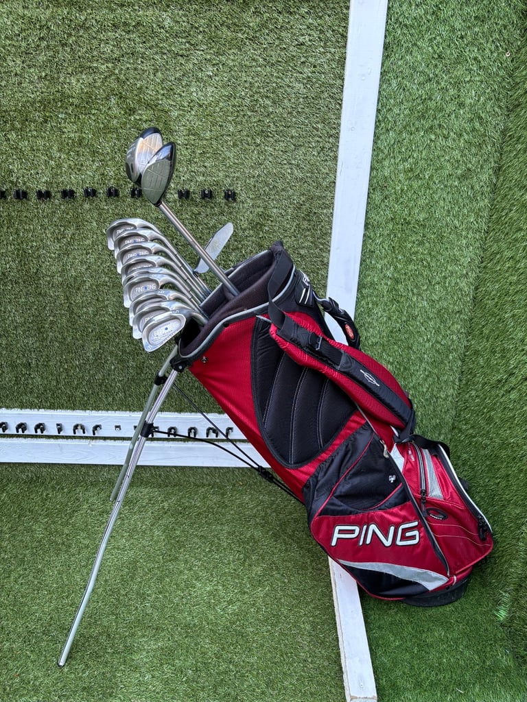 image for Ping Zing Blue Dot + Callaway Steelhead Plus full set, Ping Stand Bag