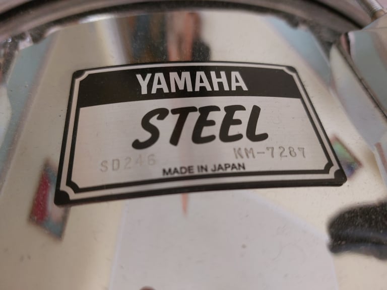 YAMAHA SD246 STEEL SNARE DRUM - Made in Japan