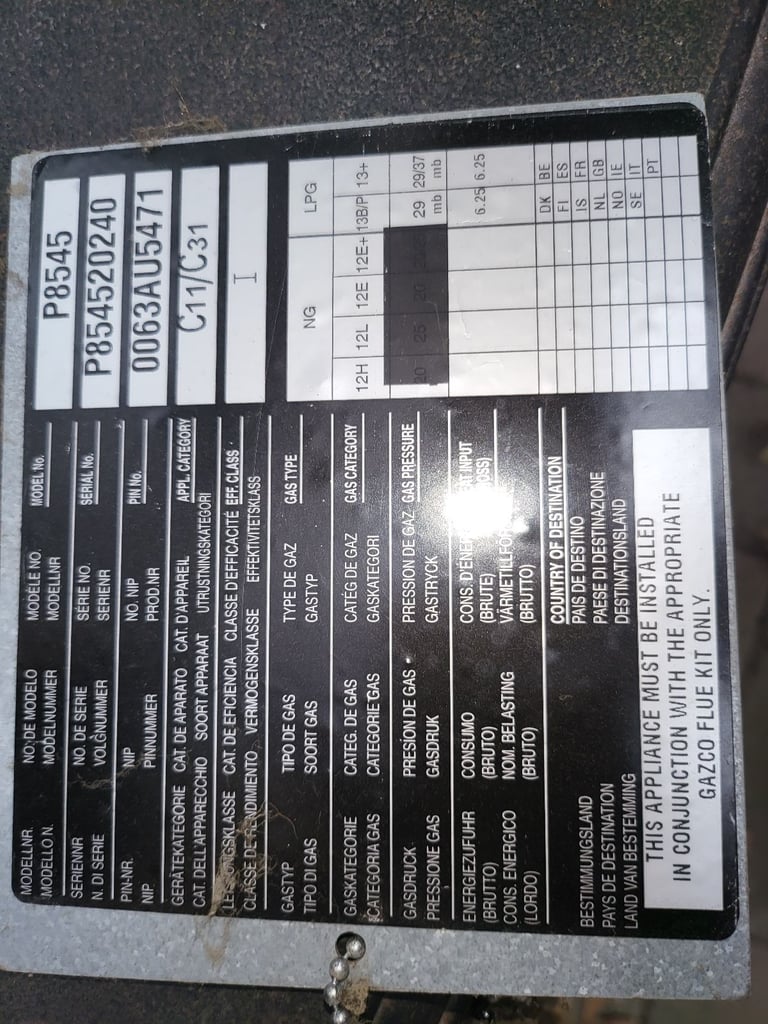 Gazco LPG woodburner Clarendon VGC 