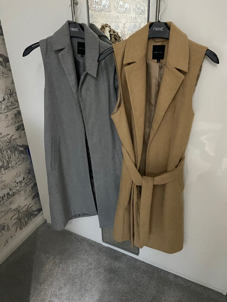 image for 2 Ladies Longline Sleeveless Jackets 