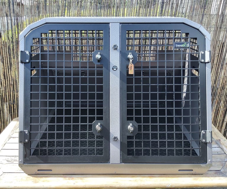 TransK9 (B27) Transport double dog cage (Lockable & Crash Tested) Trans K9 "Delivery Available"