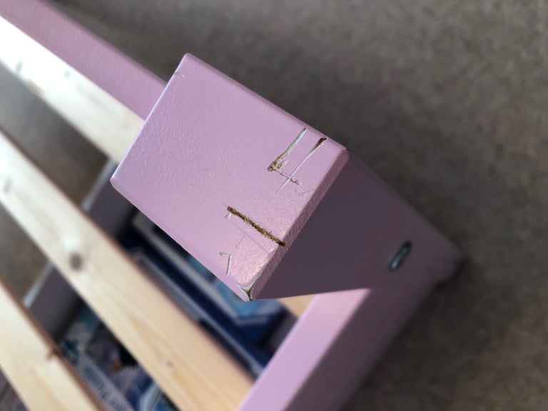 Single Bed,  pink with hearts cut out 💕