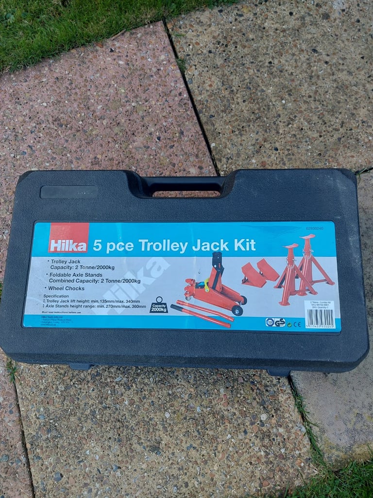 Hilka 2 Tonne Trolley Jack - Used Once & in Excellent Condition