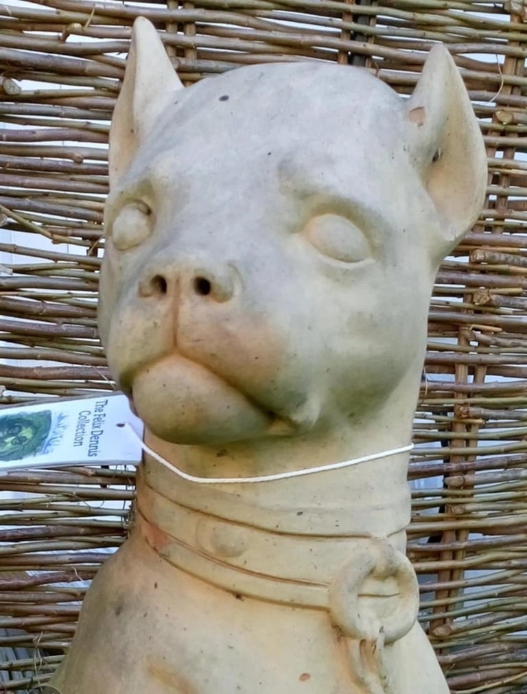 image for Antique Toulouse Terracotta Dog. 19th Century Statue With Catalogue