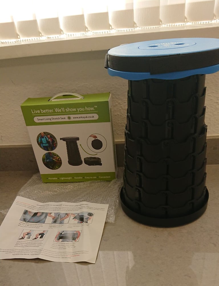 Colaspible stool new and boxed