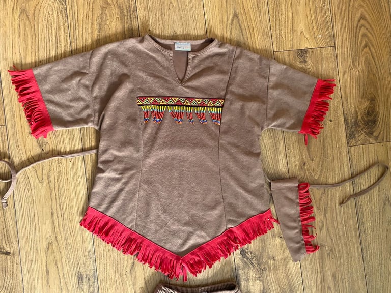 HALLOWEEN KIDS NATIVE AMERICAN INDIAN KIDS DRESS UP COSTUME BLOOMING MARVELLOUS AGE 3-4 YEARS 