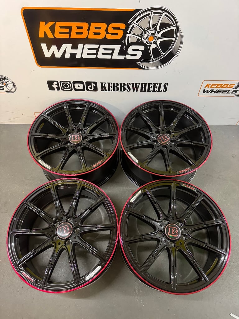19" MERCEDES BRABUS REPLACEMENT ALLOY WHEELS C CLASS E CLASS S CLASS 
