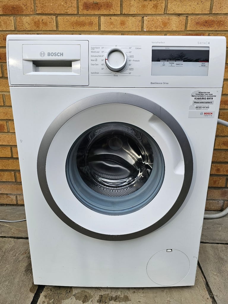 Bosch Serie 4 washing machine delivered and installed today 