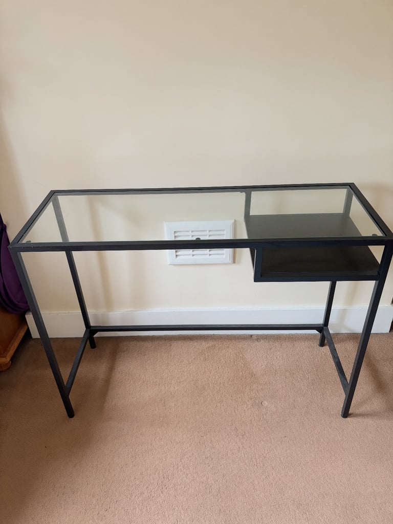 Metal & Glass narrow desk