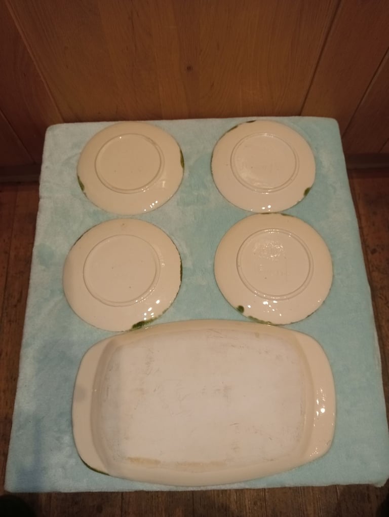 1960s / 1970s Newlyn pottery Eric Leaper Splash Plates 