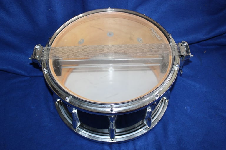 Premier Black Shadow 14in x 8in Snare Drum ~ 10 Hole Die Cast Hoops ~ Flo Beam Mechanism ~ £395 ono