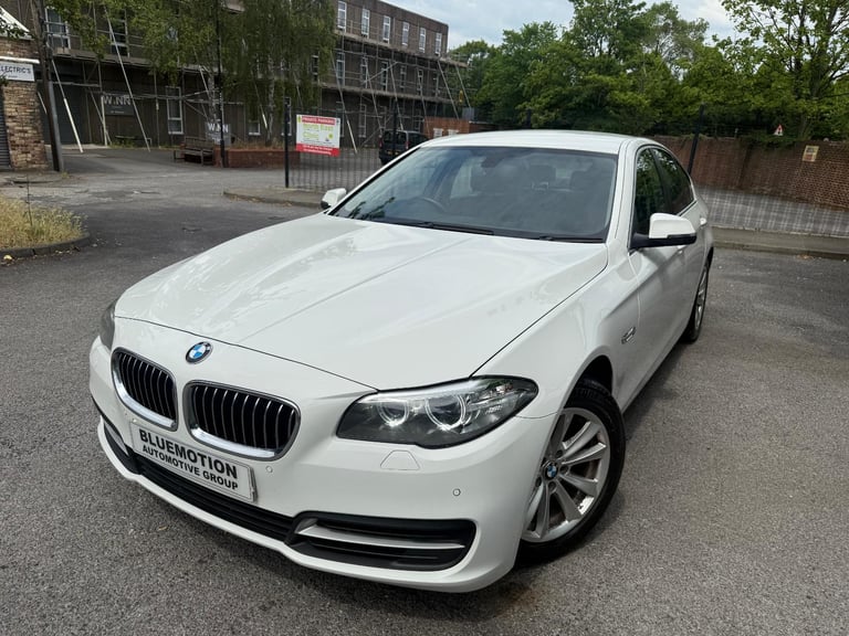 ✿2015/65 BMW 5 Series 520d [190] SE 4dr Step Auto, White ✿FSH ✿ONE OWNER✿