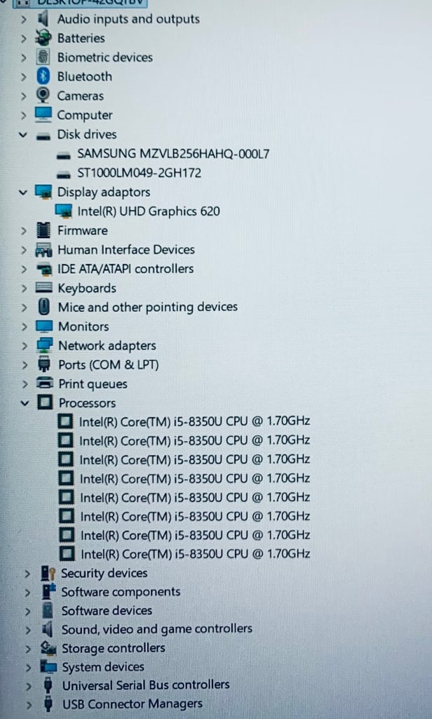 HP i5 8th 256GB SSD+ 1000GB UltraFast Slimline QuadCore Laptop, Win 11, Microsoft office