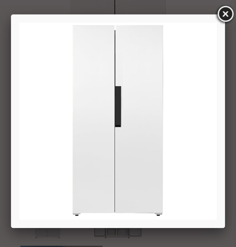 image for ICE KING AMERICAN STYLE SIDE BY SIDE FRIDGE FREEZER IK436KW Excellent condition