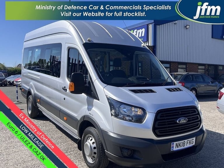 2018 Ford Transit 2.2 TDCi [125] 460 HDT [EU6] XLWB Bus L4 H3 [17 Seat] Minibus Diesel Manual