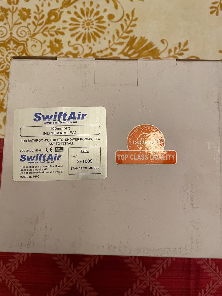 Swiftair inline axial extractor fan