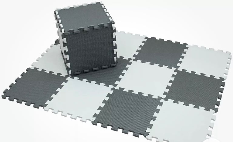 image for 12 piece interlocking foam play mat