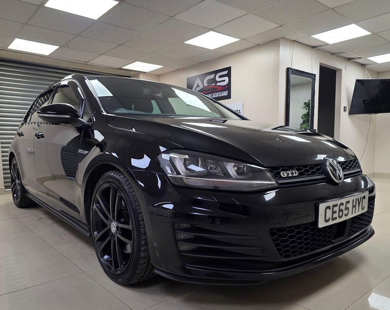 VOLKSWAGEN GOLF 2.0 TDI BlueMotion Tech GTD Black 2015 WARRANTY 12 MONTHS MOT