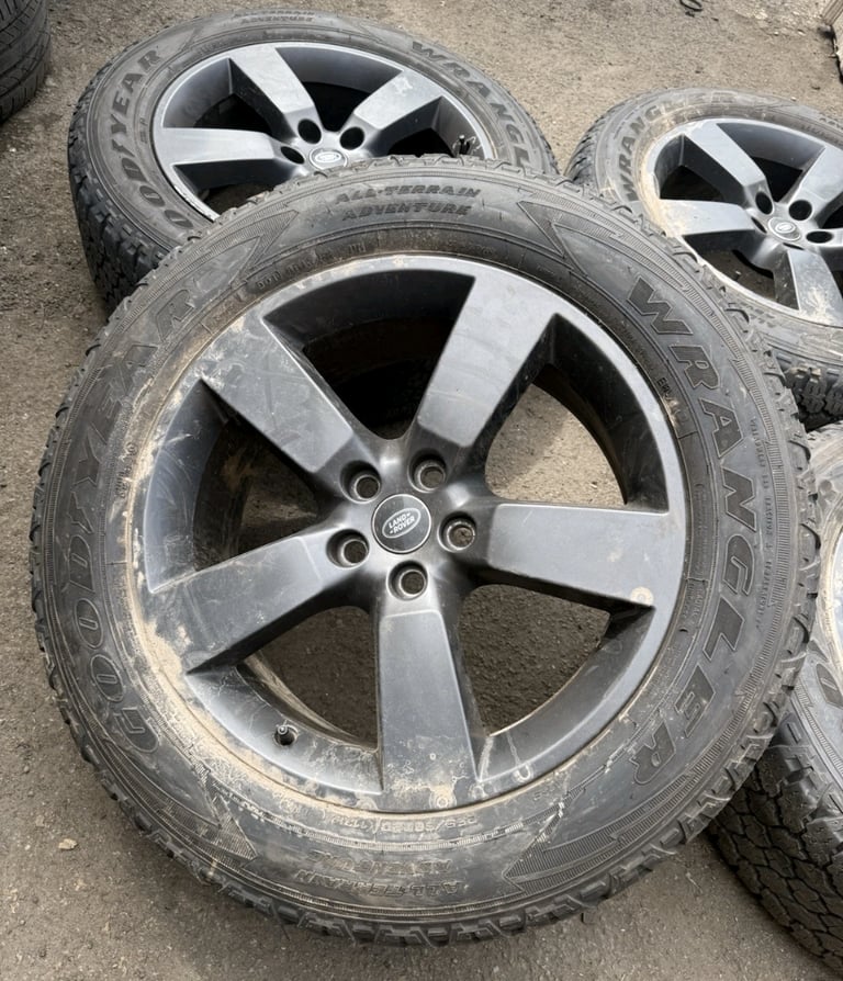 Genuine Land Rover 20” Alloy Wheels Tyres Alloys 255/60/20 Goodyear Wrangler 5mm