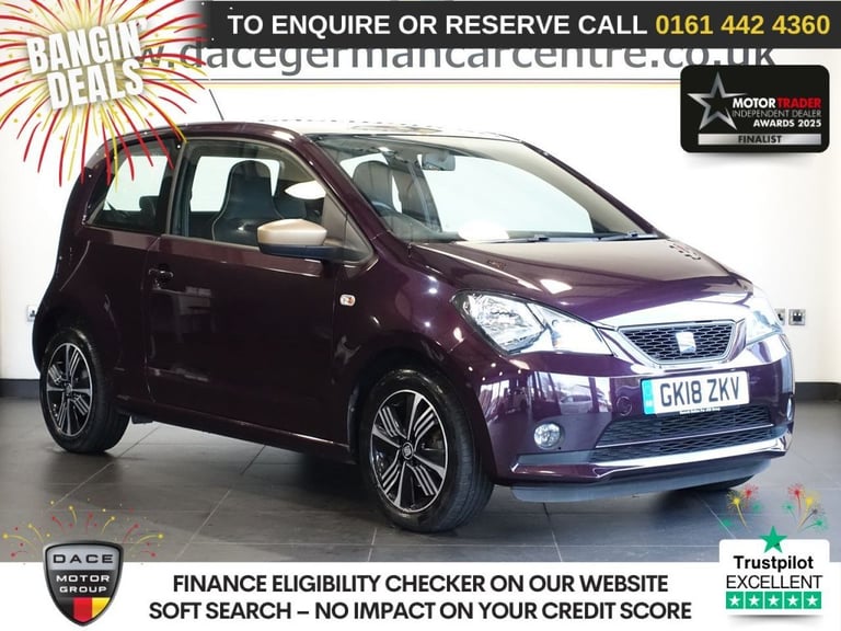 2018 SEAT Mii 1.0 12v Mii by Cosmopolitan Hatchback 3dr Petrol Manual Euro 6 (75 ps) Hatchback Pe...