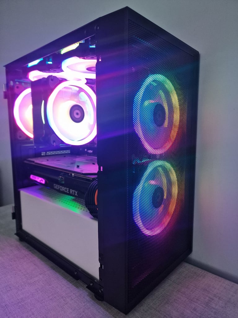 image for Ryzen Gaming PC - Ryzen 8 Core - 16GB Ram - RTX 2070 - 1TB SSD - RGB Lighting -Windows 11