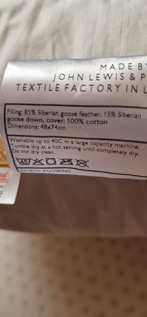 Natural collection siberian goose feather and down pillow standard medium