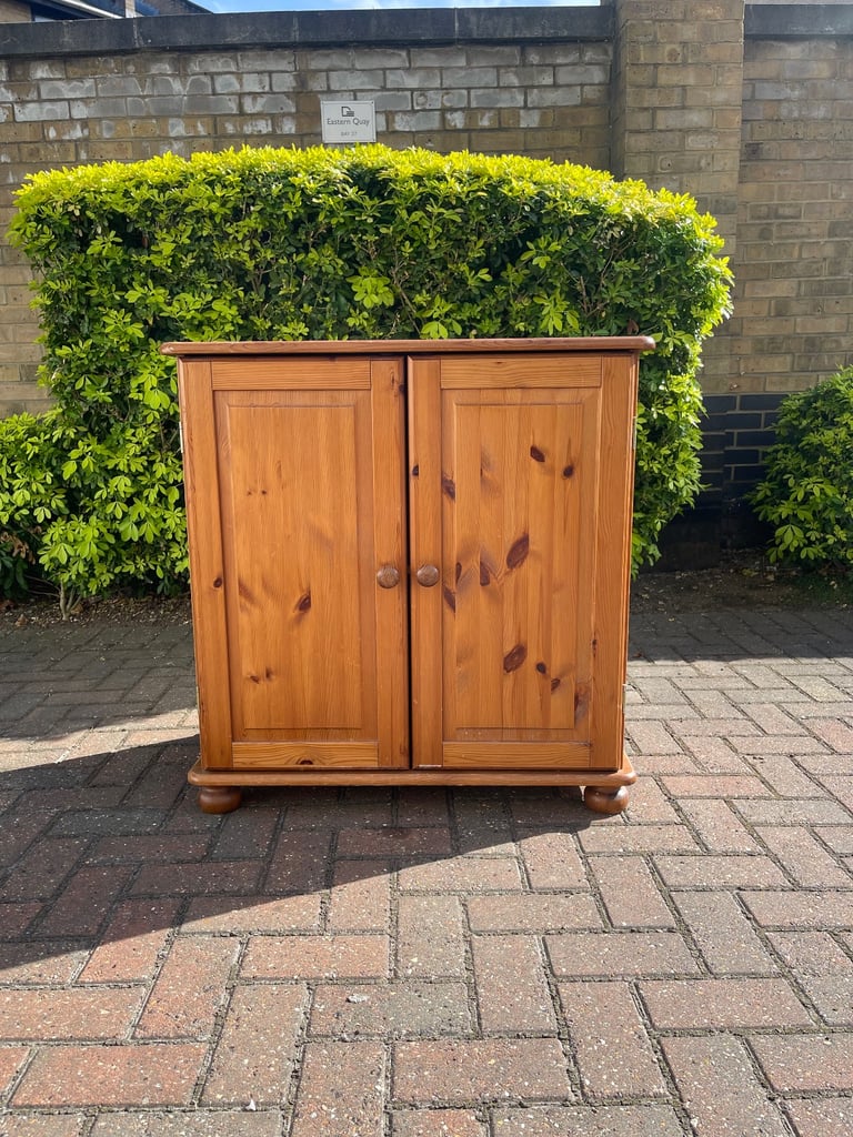 FREE DELIVERY Solid Wood cabinet with 2 doors , in good condition