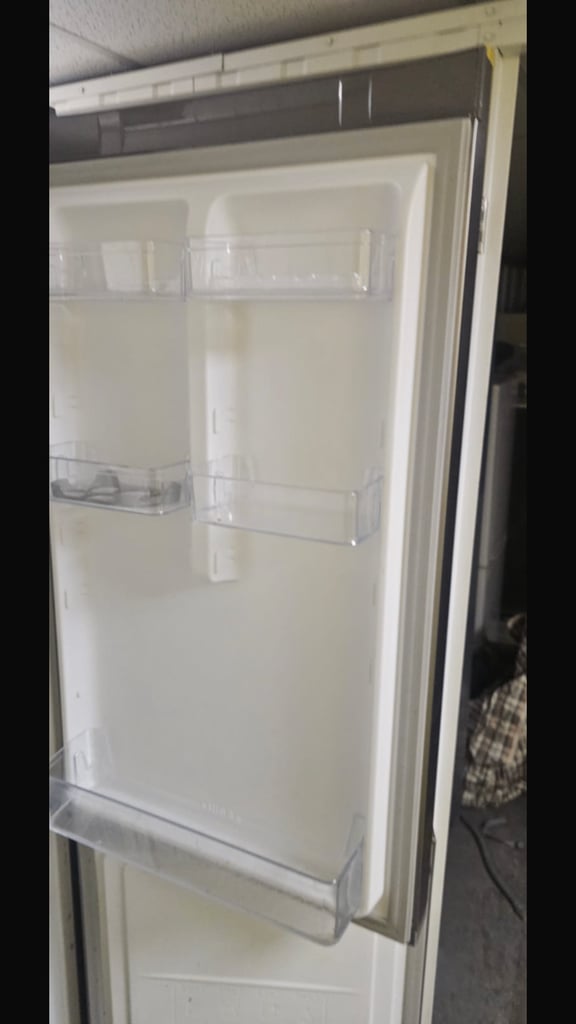 Hotpoint stainless steel fridge freezer. In excellent condition. Working perfectly. 