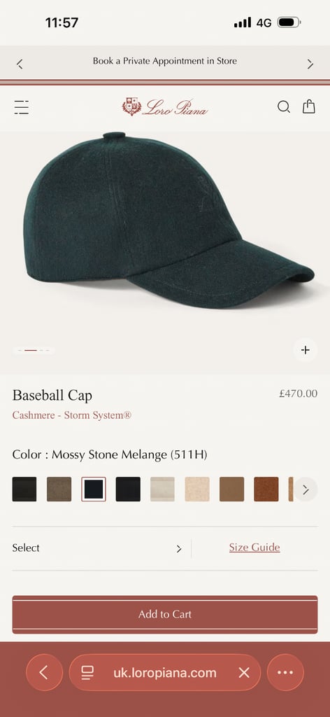 image for loro piana hat