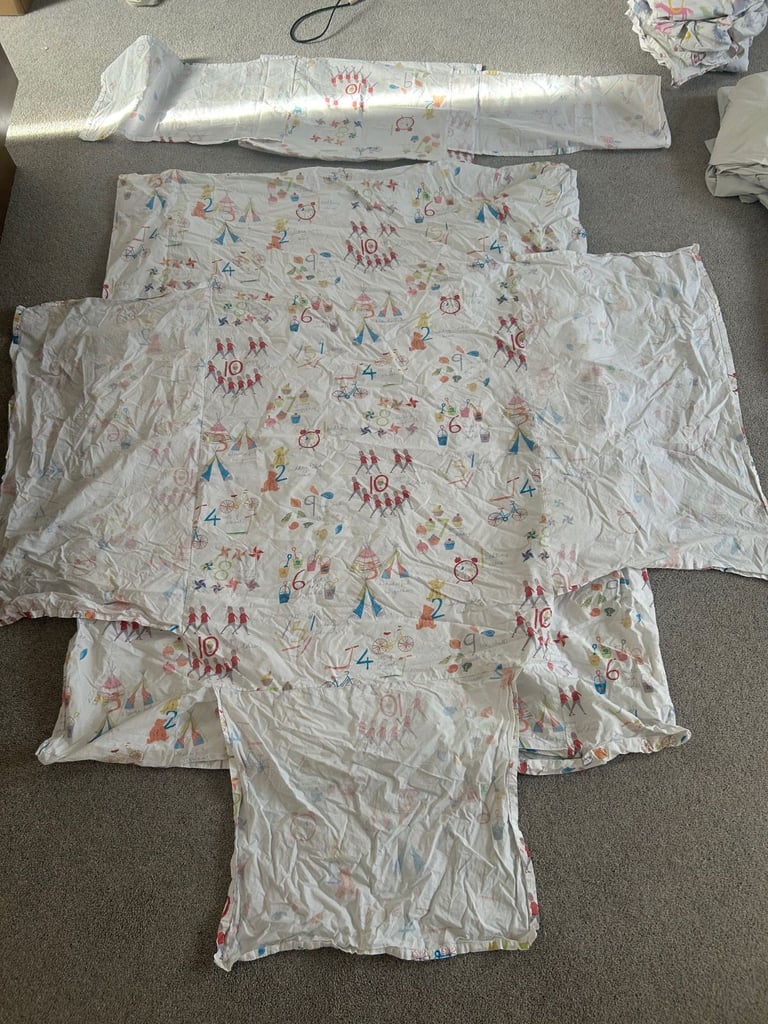 Cot bed/kids bed, mattress and full bedding sets (brand new over £600)