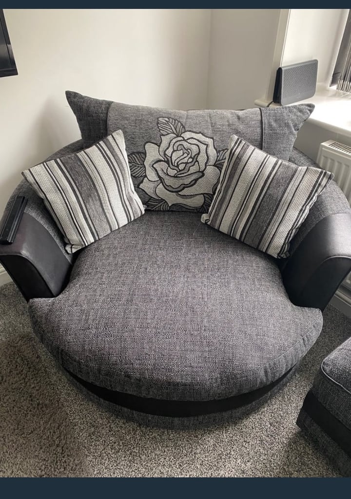 image for Large cuddle swivel armchair 