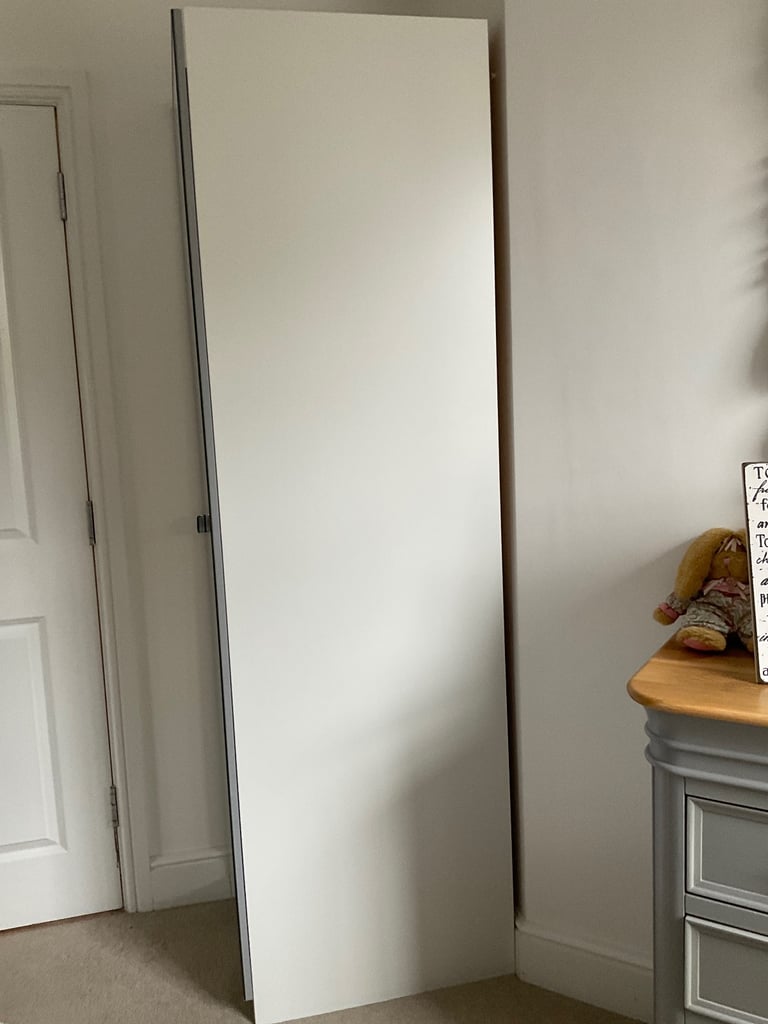 2 IKEA single wardrobes with mirrored doors