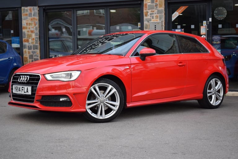 2014 (14) Audi A3 1.6 TDI S line Euro 5 (s/s) 3dr Diesel Red