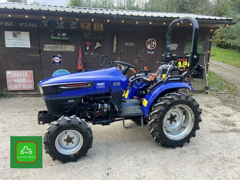image for 2022 FARMTRAC FT26 4X4 COMPACT TRACTOR P/STEEING SPOOL VALVES SEE VID