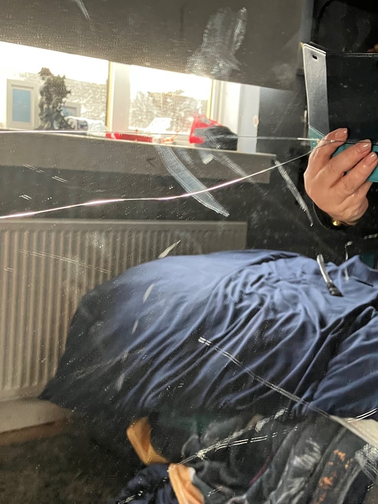 IKEA Pax Mirror Wardrobe door AHEIM x2