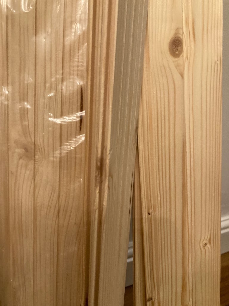 Pine cladding