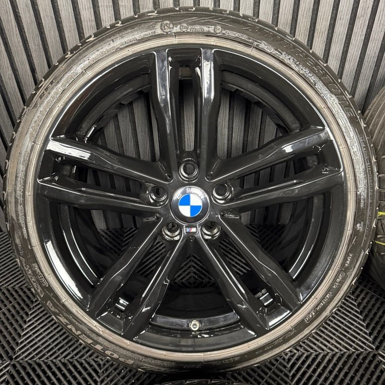 19" GENUINE BMW 3 SERIES 704 BLACK M SPORT F30 F31 F32 E90 E92 ALLOY WHEELS TYRES ALLOYS
