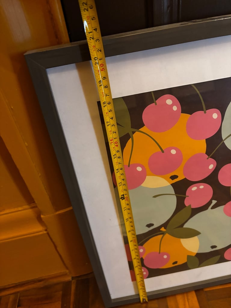 Framed fruit print