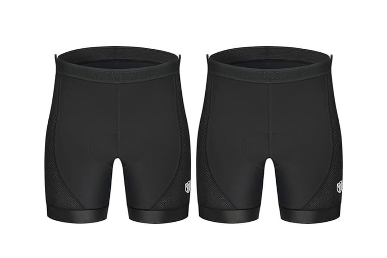 image for Komprexx Padded Cycling Underwear Mens Breathable Cycling Undershorts 2 Pack Medium Pack of 2