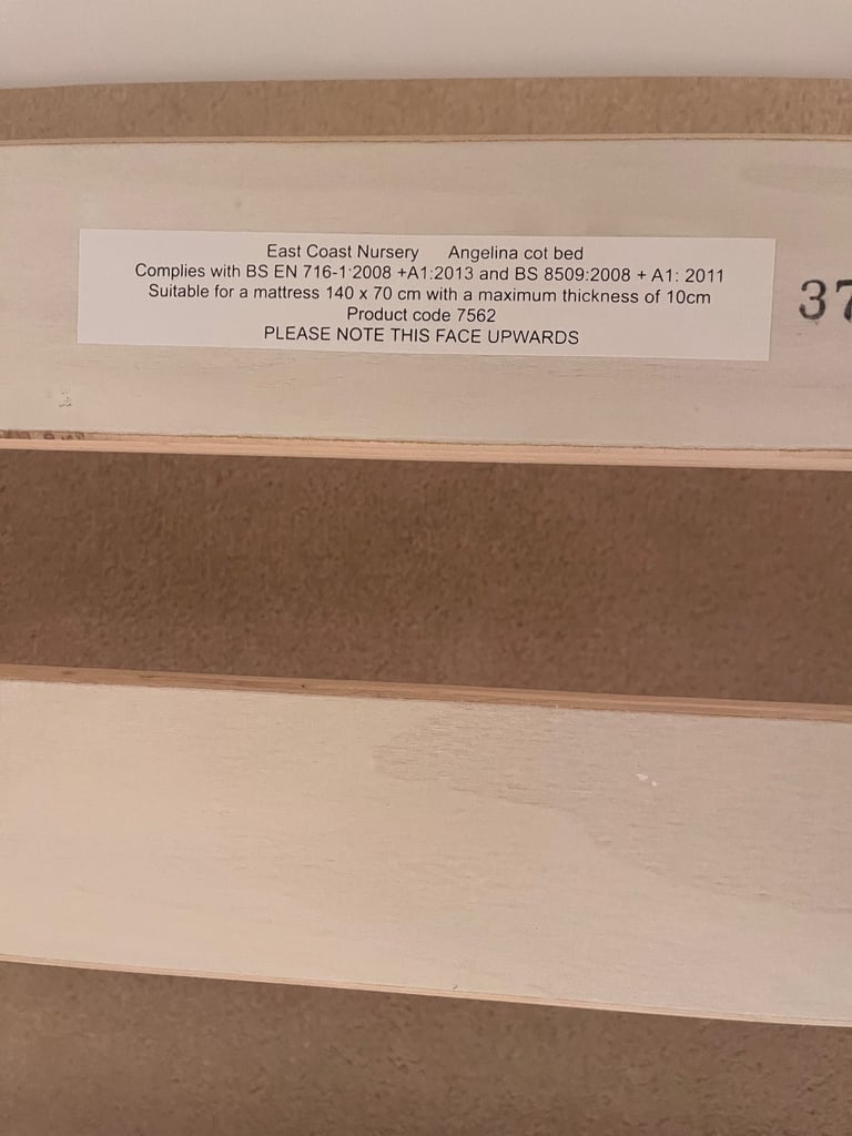 East Coast Angelina cot bed inc. M&P mattress