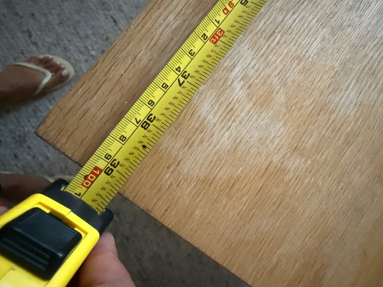 Free Solid Wood Desk with Drawers