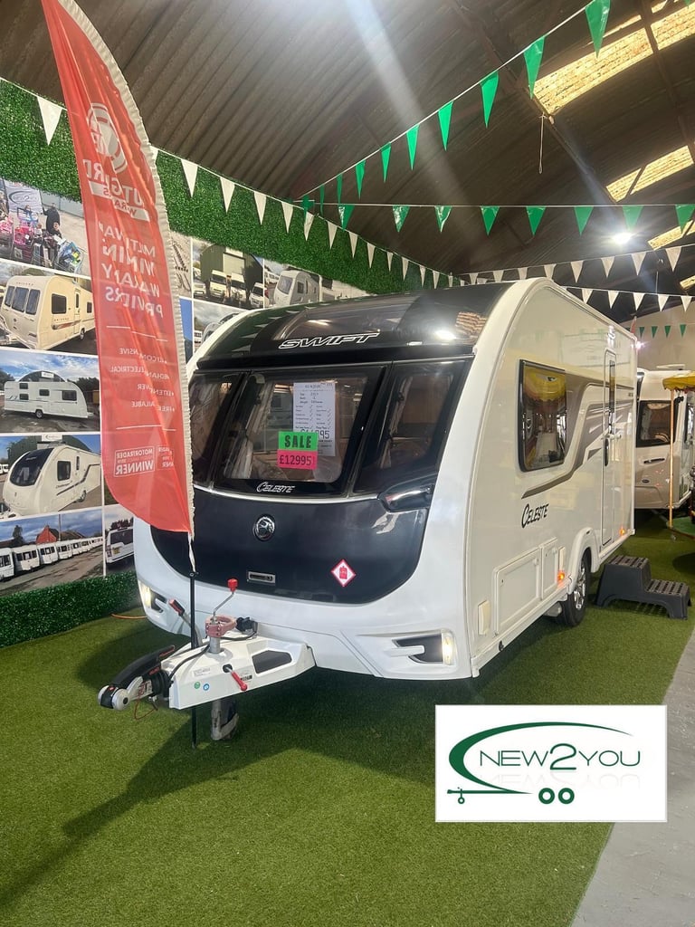 2017 Swift Celeste 480 SE - 2 berth Caravan - STOCK 222 - WARRANTY + PX