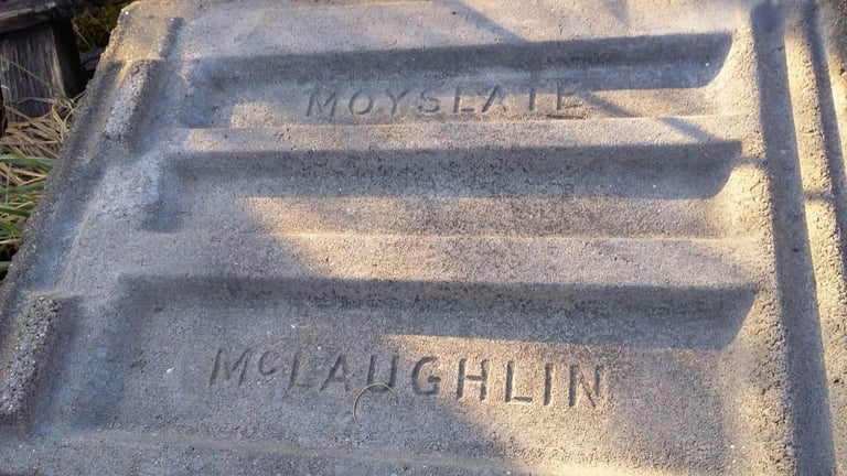 Bangor Blue slates garnish step kerbs scill cobblestone chimney pot's roof ridge floor tiles 