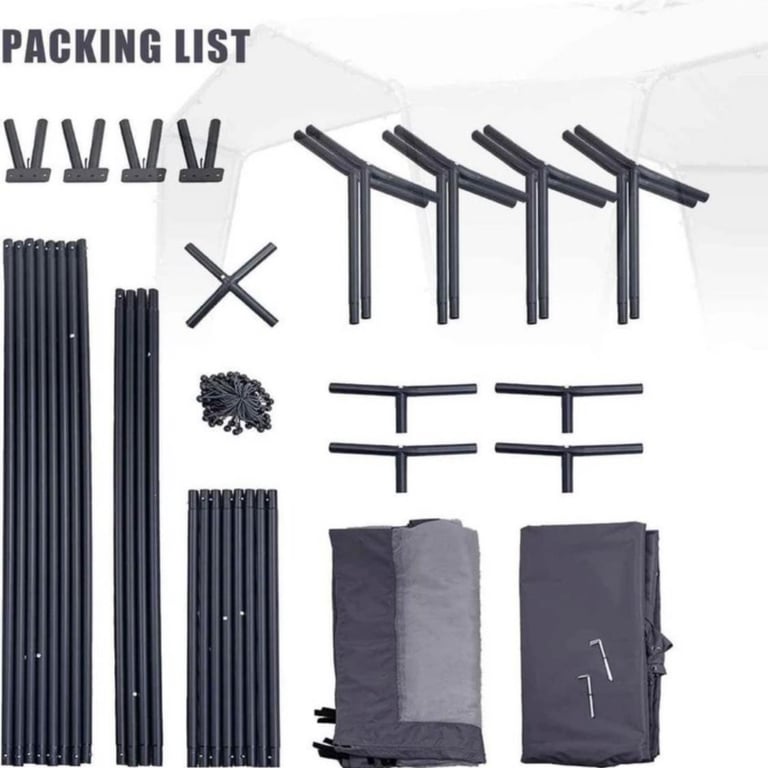 YOONZEE Gazebo, Heavy Duty Garden Gazebo Sunshade Shelter With Powder-Coated Steel Frame waterproof