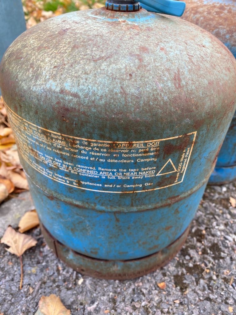 Camping Gaz 907 Empty Gas Bottles X 2