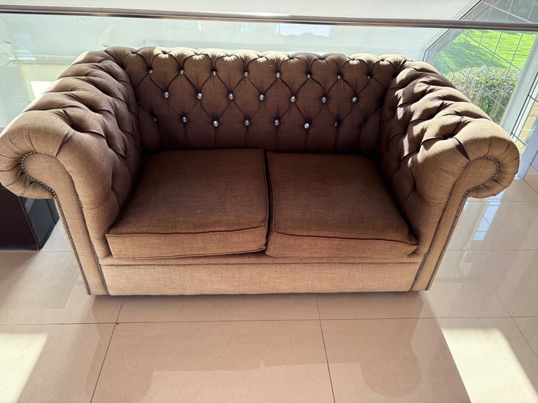 Brown 2 Seater Sofa